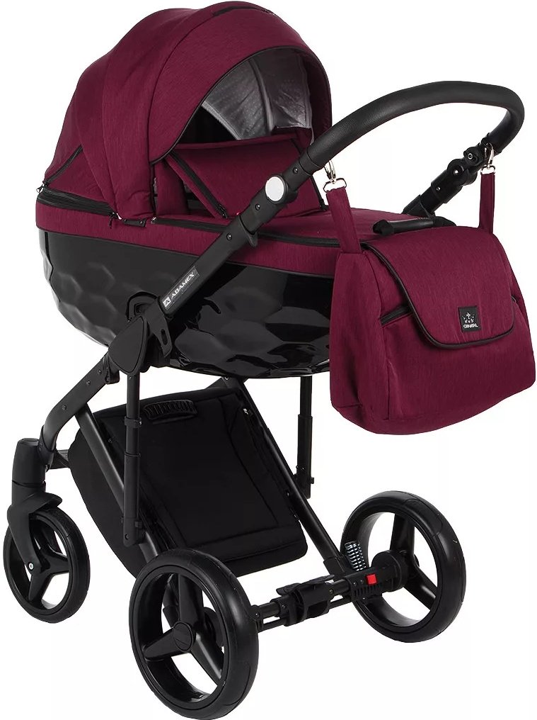 Коляска 2в1 Adamex Chantal Standart C207 Burgundy/Black купить,NaN