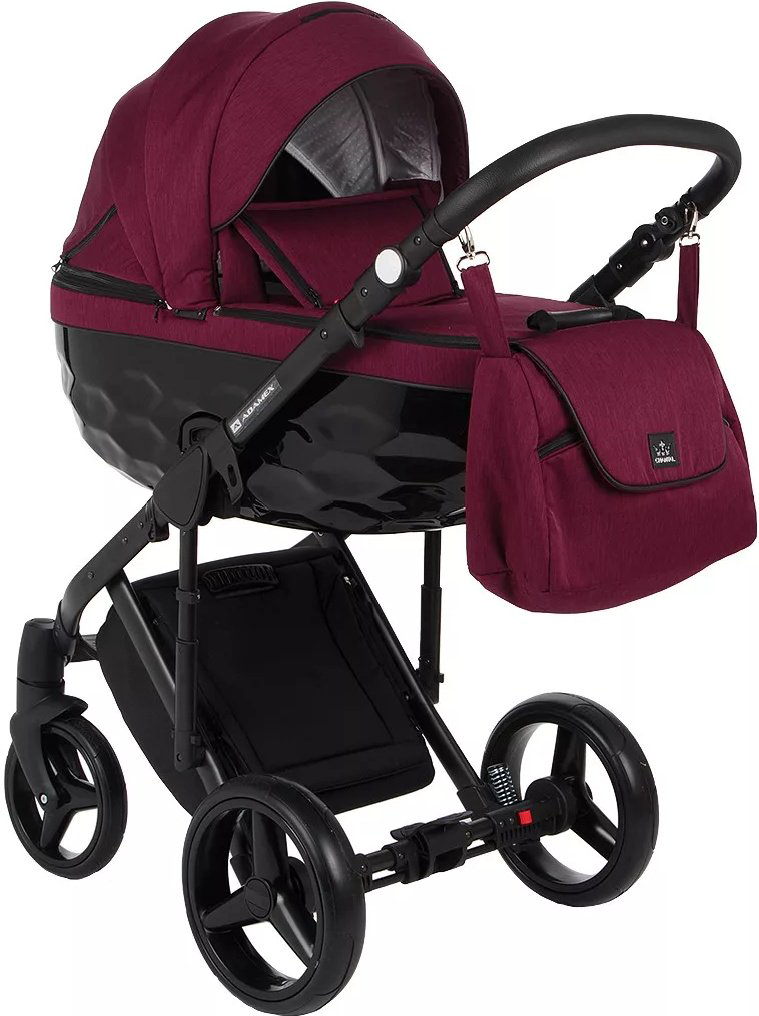 Коляска 2в1 Adamex Chantal Standart C207 Burgundy/Black купить,NaN