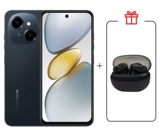 Смартфон Tecno Spark Go 1 4/64Gb Startrail Black+подарок купить,NaN