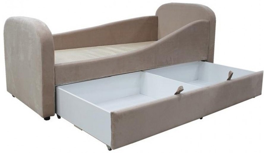 Кровать Комфорт-S Юлик Vital Caramel 80x180 см бежевая купить,NaN
