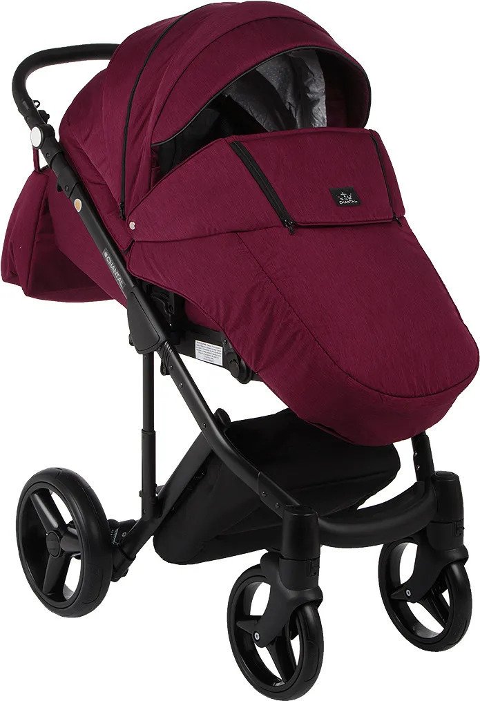 Коляска 2в1 Adamex Chantal Standart C207 Burgundy/Black купить,NaN