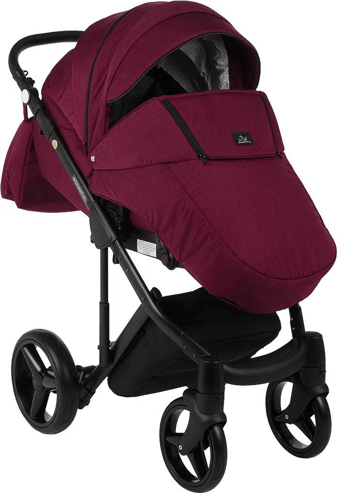 Коляска 2в1 Adamex Chantal Standart C207 Burgundy/Black купить,NaN