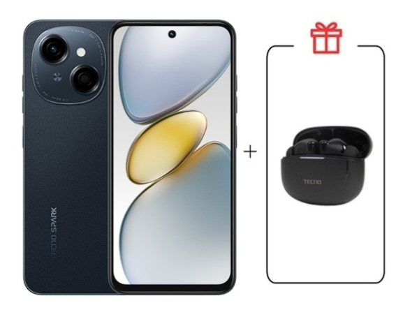 Смартфон Tecno Spark Go 1 4/64Gb Startrail Black+подарок купить,NaN