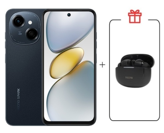 Смартфон Tecno Spark Go 1 4/128Gb Startrail Black+подарок купить,NaN