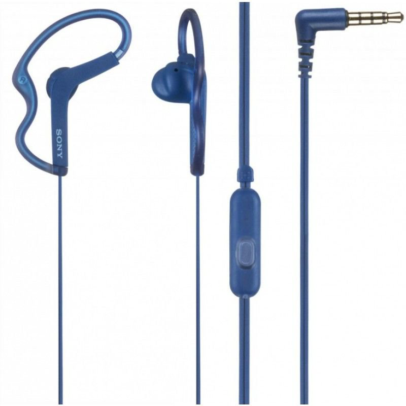Наушники Sony MDR-AS210 синие купить,NaN