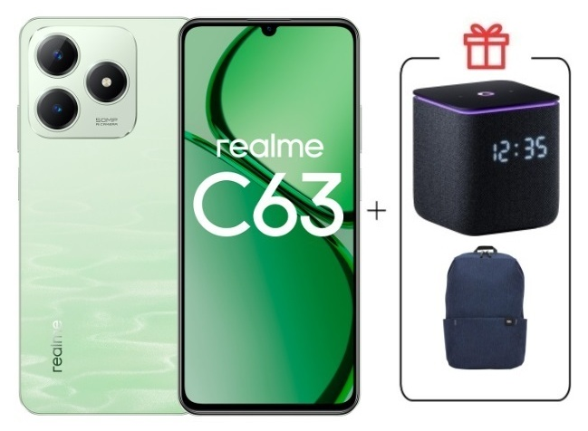 Смартфон Realme C63 8/256Gb 4G Jade Green + подарок купить,NaN