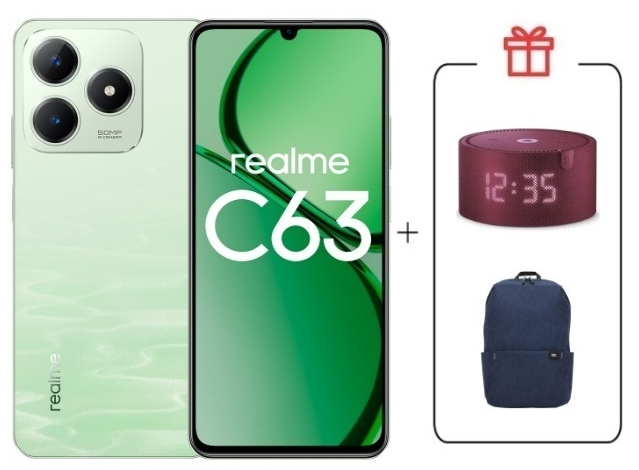 Смартфон Realme C63 8/256Gb 4G Jade Green + подарок купить,NaN