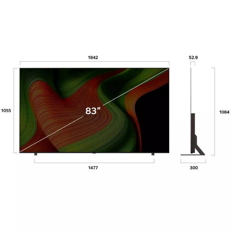 Телевизор 83" (210 см) LG OLED83B5RLA OLED 4K UHD Black купить,NaN