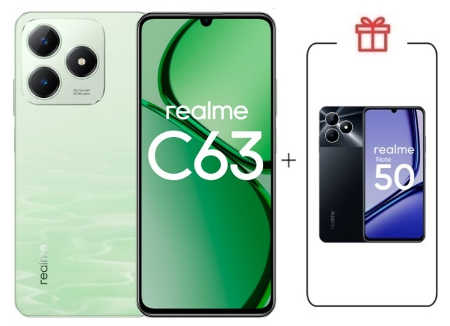 Смартфон Realme C63 8/256Gb 4G Jade Green + подарок купить,NaN