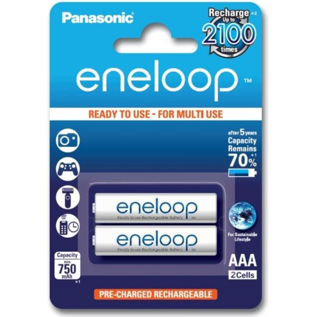 Аккумулятор Panasonic BK-4MCCE/2BE Eneloop AAA 750 mAh/2B купить,NaN