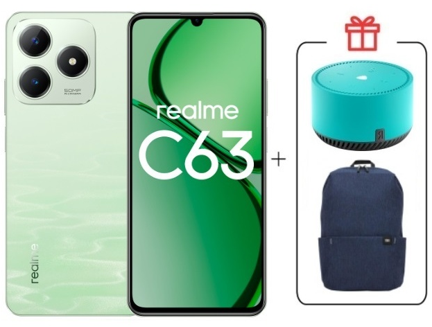 Смартфон Realme C63 8/256Gb 4G Jade Green + подарок купить,NaN