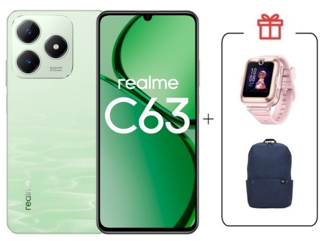 Смартфон Realme C63 8/256Gb 4G Jade Green + подарок купить,NaN