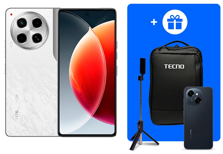 Смартфон Tecno Camon 30 5G 8/256Gb Uyuni Salt White+подарок купить,NaN