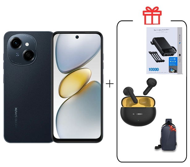 Смартфон Tecno Spark Go 1 4/64Gb Startrail Black+подарок купить,NaN