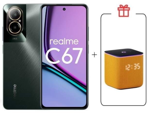 Смартфон Realme C67 4G 6/128Gb Black Rock + подарок купить,NaN