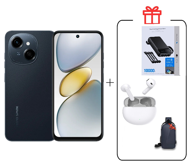 Смартфон Tecno Spark Go 1 4/64Gb Startrail Black+подарок купить,NaN