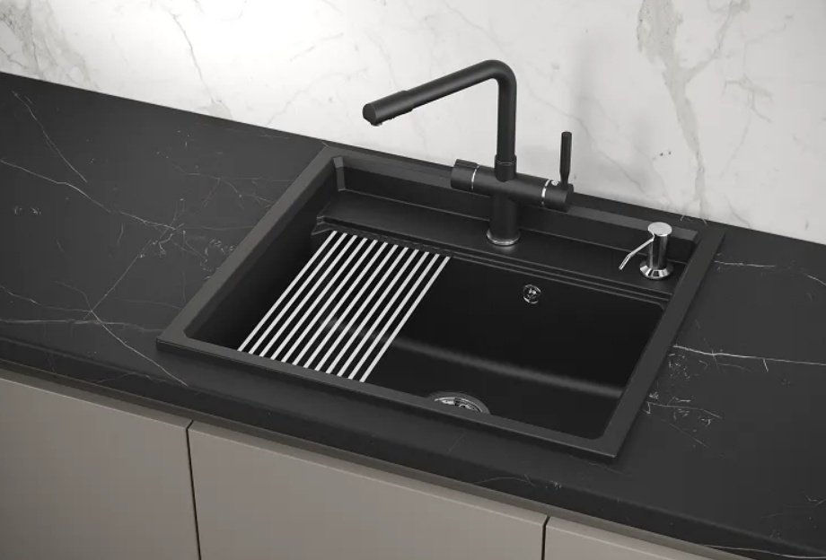 Кухонная мойка GRANULA KS-6003 врезная 54х51х20 см, кварцевый песок купить,NaN