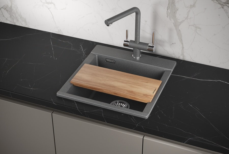 Кухонная мойка GRANULA ESTETICA ES-4701 врезная 47х50х20 см, кварцевый песок купить,NaN