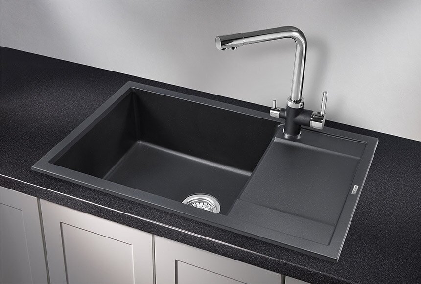 Кухонная мойка GRANULA 7805 врезная 78х50х20 см, кварцевый песок купить,276300