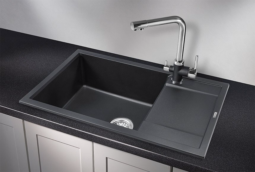 Кухонная мойка GRANULA 7805 врезная 78х50х20 см, кварцевый песок купить,276300