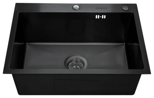 Кухонная мойка SMARTECH SMARTECH BLACK врезная 68х45х22.5 см, нержавеющая сталь, тон черный купить,NaN