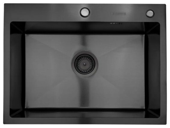 Кухонная мойка SMARTECH SMARTECH BLACK врезная 68х45х22.5 см, нержавеющая сталь, тон черный купить,NaN