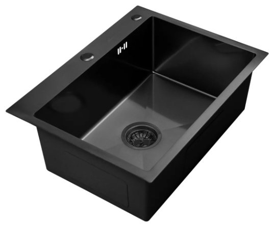 Кухонная мойка SMARTECH SMARTECH BLACK врезная 68х45х22.5 см, нержавеющая сталь, тон черный купить,NaN
