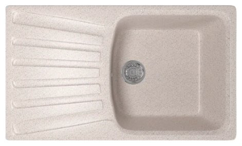Кухонная мойка Mixline ML-GM-20 врезная 48х83х19 см, искусственный мрамор, тон песочный купить,NaN