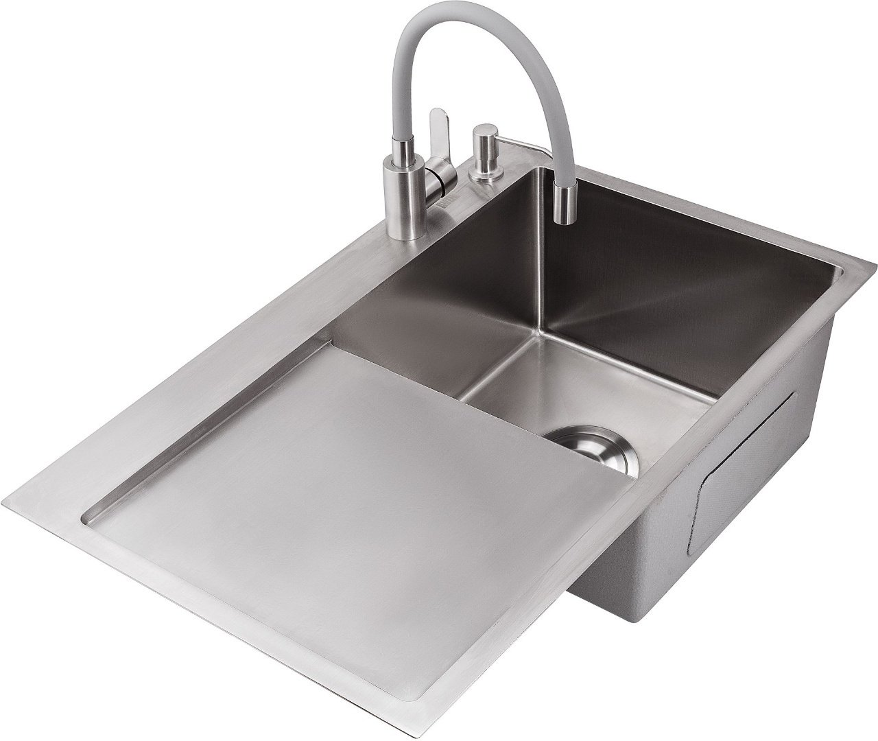 Кухонная мойка Avina врезная HM Satin, серебристый