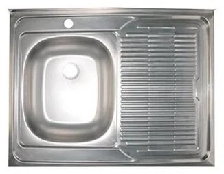 Кухонная мойка Oscar K0000081013 накладная 80х60х12 см, нержавеющая сталь