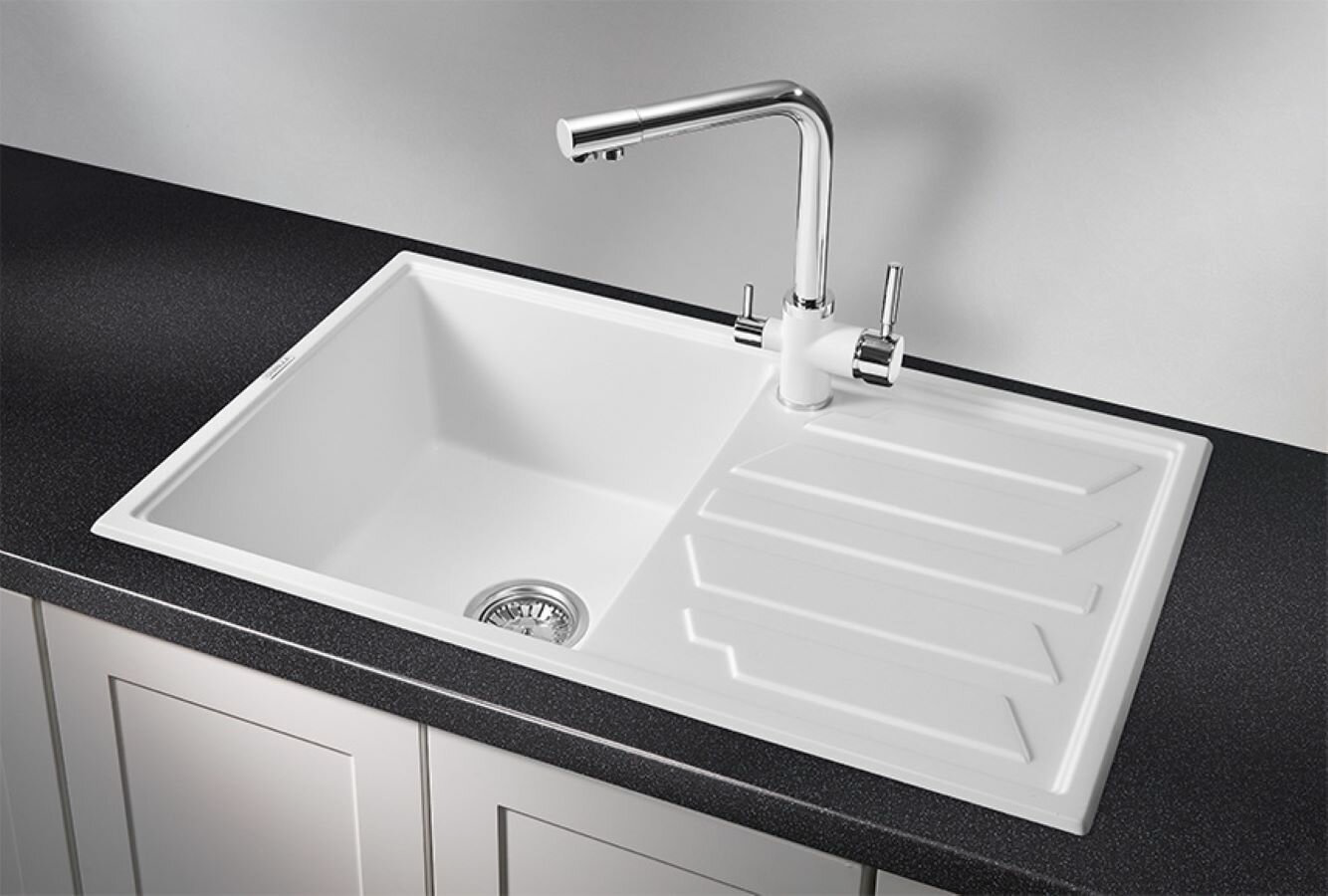 Кухонная мойка GRANULA 8002 врезная 80х50х20 см, кварцевый песок купить,296100