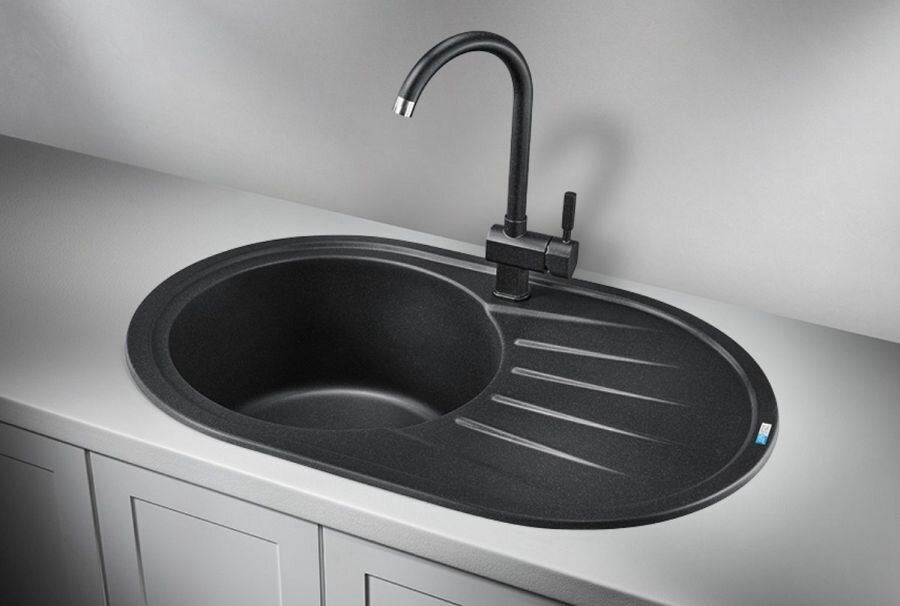 Кухонная мойка GRANULA 7601 врезная 76х50х20.5 см, кварцевый песок купить,155800