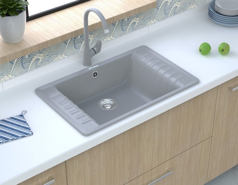 Кухонная мойка GranFest Quarz GF-ZW-71 бежевый