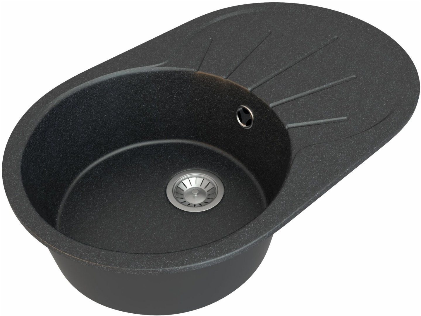 Кухонная мойка Gamma-granit Granite-04 врезная 73.5х45.5х17 см, искусственный гранит