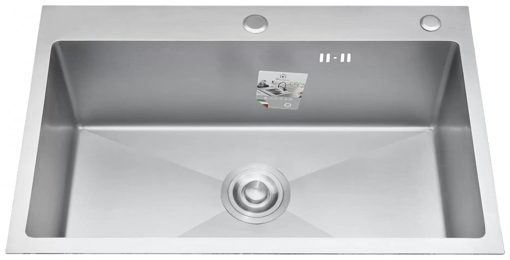 Кухонная мойка Diadonna DS7050 врезная 70х50х20 см, нержавеющая сталь