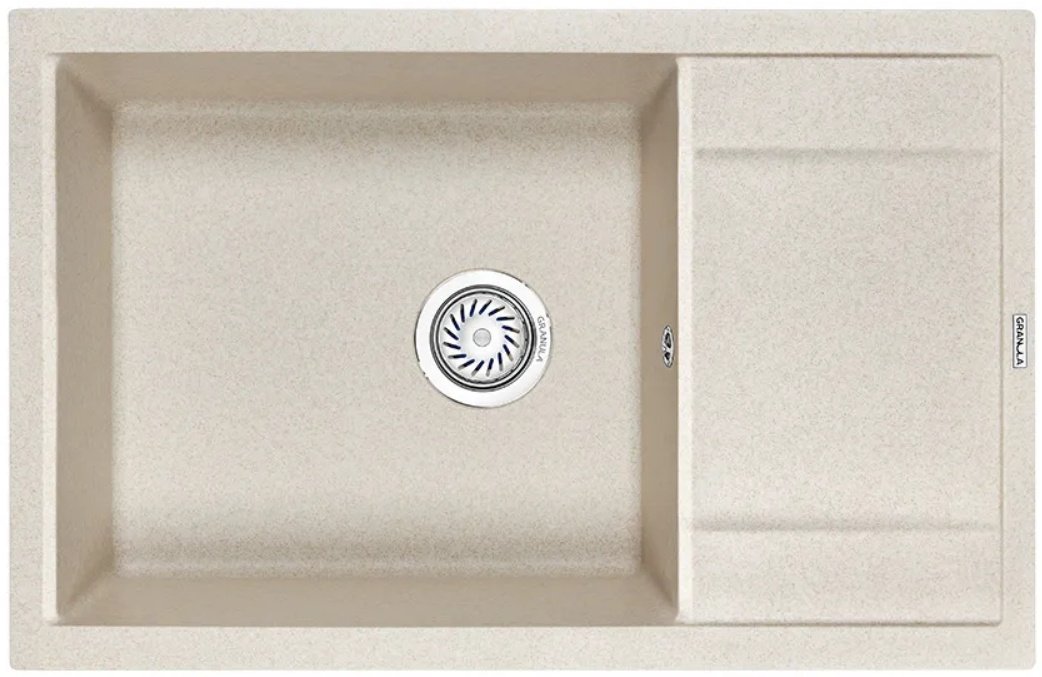 Кухонная мойка GRANULA 7805 ПИРИТ врезная 78х50х20 см, кварцевый песок