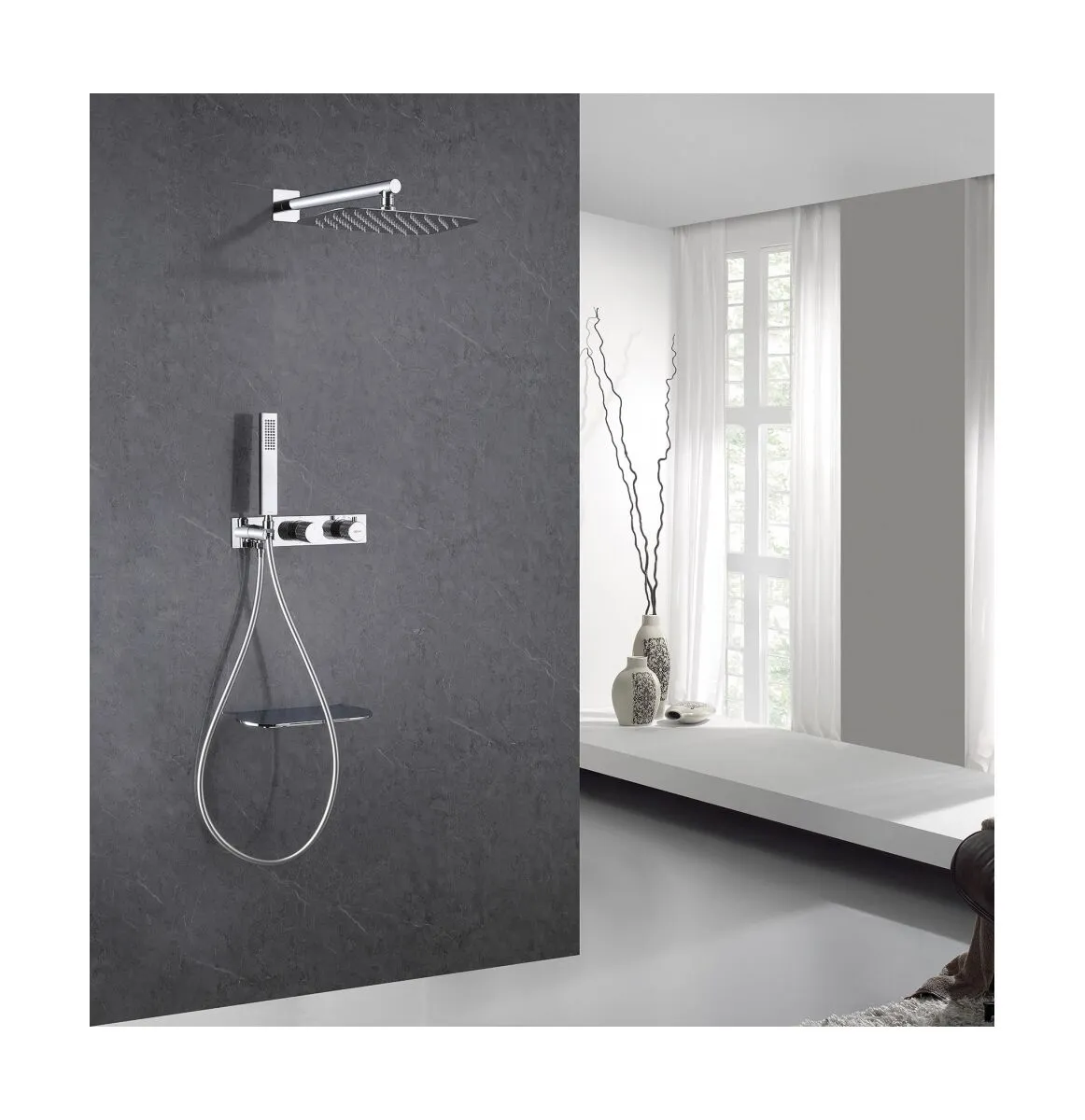 Душевая система Abber Rund AF8750 хром купить,572900