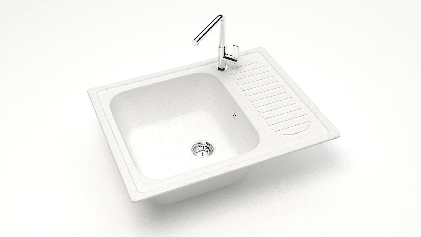 Кухонная мойка Maxstone врезная ZET Энди T151Q001 50x21 см белый купить,58032