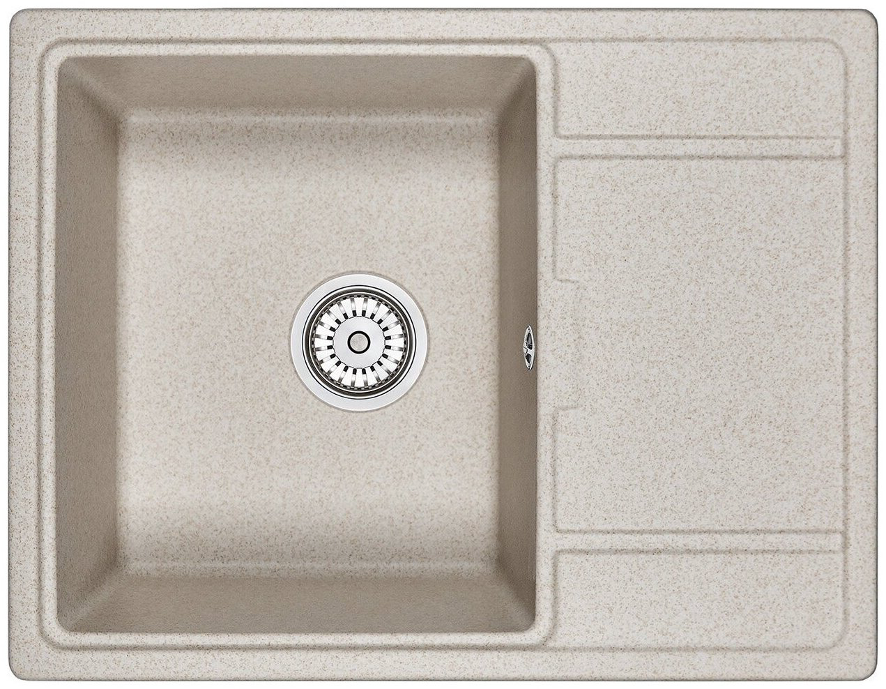 Кухонная мойка GRANULA 6503 врезная 65х50х20 см, кварцевый песок купить,263400
