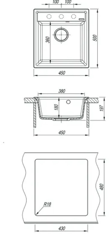 Кухонная мойка Lemark HANKA 450 врезная 45х50х19.7 см, кварцевый песок купить,NaN