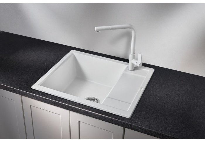 Кухонная мойка GRANULA 6002 врезная 60х50х21.5 см, кварцевый песок