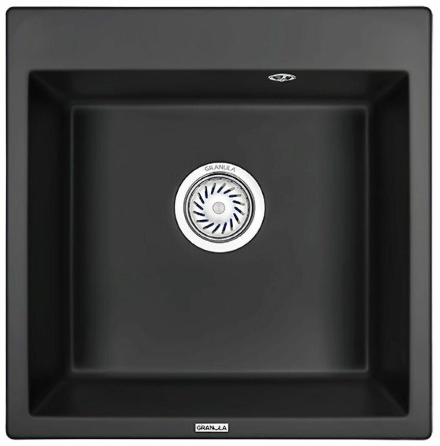 Кухонная мойка GRANULA 5102 врезная 51х52х20 см, кварцевый песок, тон турмалин
