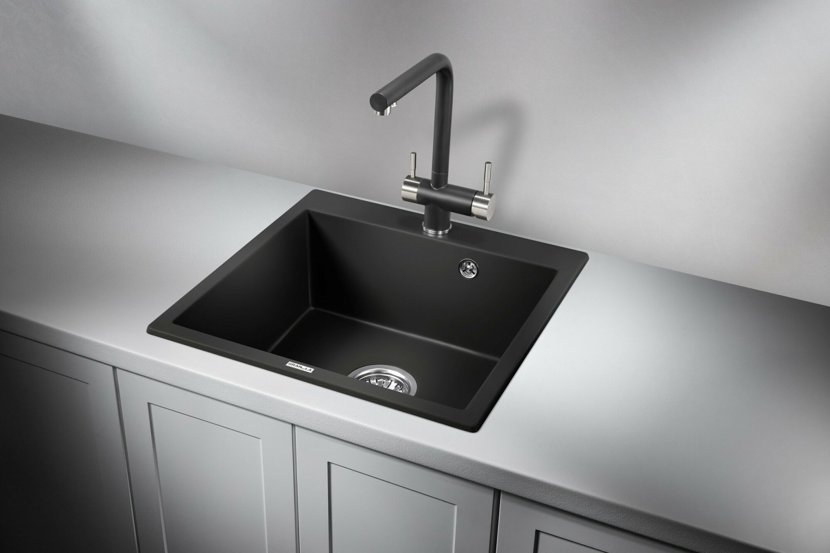 Кухонная мойка GRANULA 5102 врезная 51х52х20 см, кварцевый песок, тон турмалин