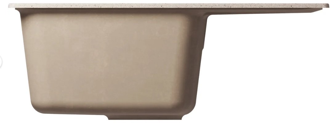 Кухонная мойка Mixline ML-GM-26 врезная 47х58х19 см, искусственный мрамор, тон песочный купить,NaN