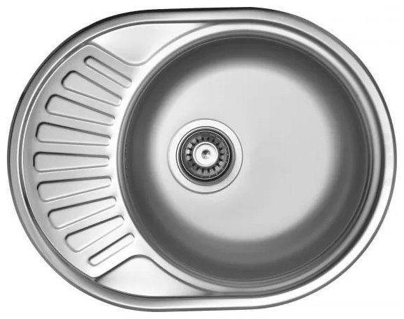 Кухонная мойка ЕС-459 врезная 77х48х15 см, нержавеющая сталь