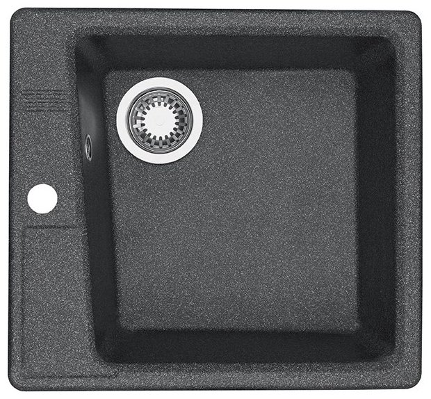 Кухонная мойка Акватон Парма графит 1A713032PM210 врезная 51х47х17.5 см, литой мрамор