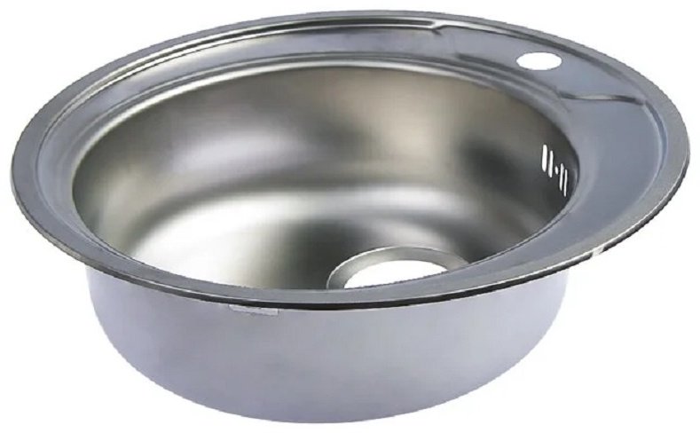 Кухонная мойка Владикс L-451 врезная 51х51х16 см, нержавеющая сталь