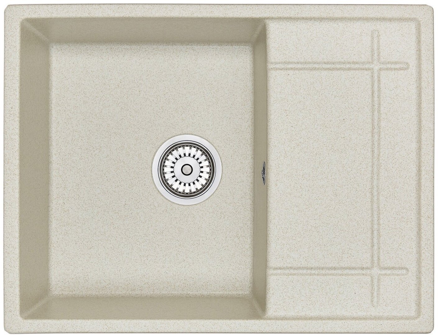 Кухонная мойка GRANULA 6501 врезная 65.5х50х19 см, кварцевый песок