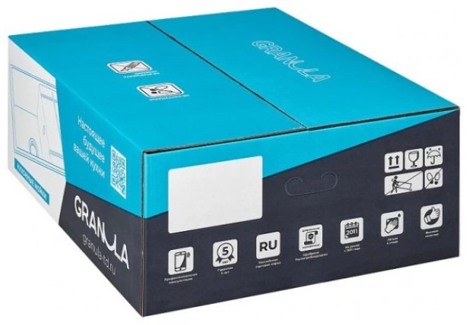 Кухонная мойка GRANULA ESTETICA ES-5201 накладная 52х50х22 см, кварцевый песок, тон базальт