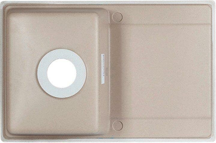 Кухонная мойка GRANULA 7602 врезная 76х50х20 см, кварцевый песок
